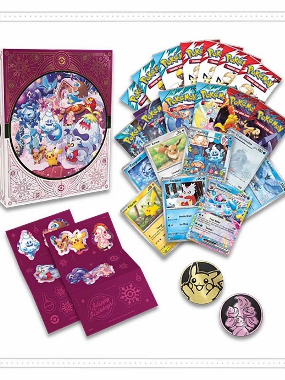 Pokémon TCG Advent. 6 Booster Packs + 8 Promo Cards + 7 Fun Packs